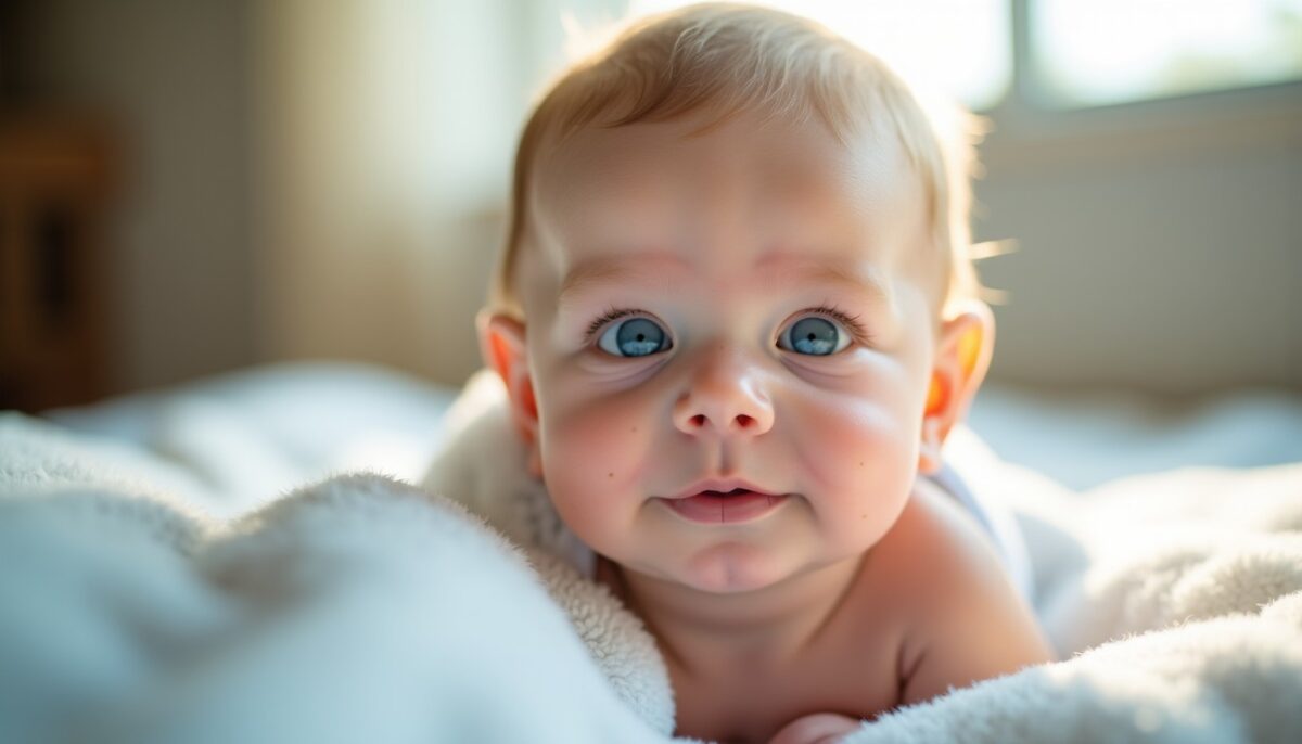 Yeux bleus nourrisson : comprendre l’évolution de la couleur et le calendrier de stabilisation